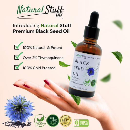 Natural Stuff Premium Black Seed Oil, 100% Natural, The Universal Remedy 50ml