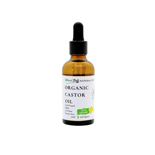 Natural Stuff Premium Organic Edible Castor Oil for Hair & Skin 50ml