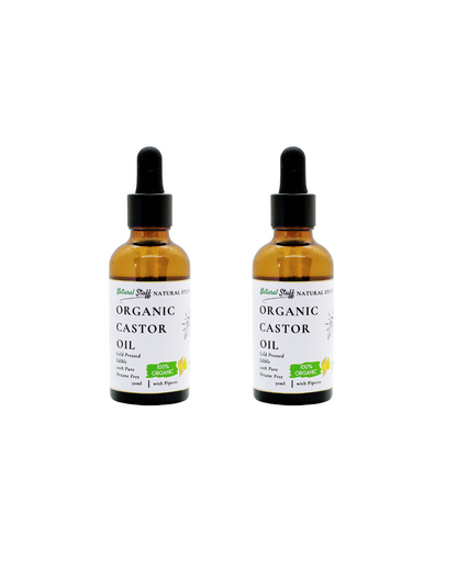 Natural Stuff Premium Organic Castor Oil for Hair & Skin 50ml