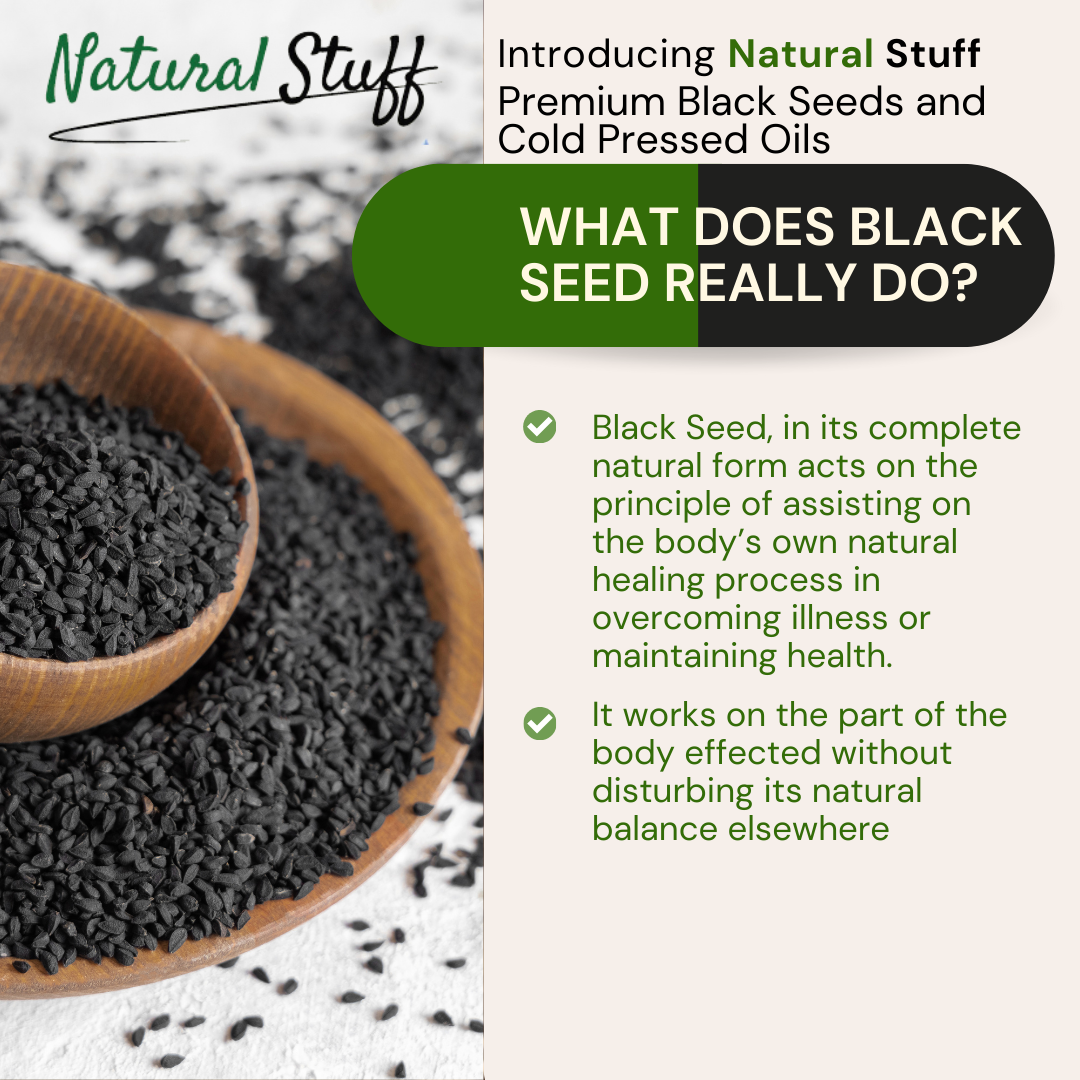 Natural Stuff Premium Black Seed Oil, 100% Natural, The Universal Remedy 50ml