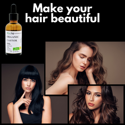 Natural Stuff Premium Organic Castor Oil for Hair & Skin 50ml