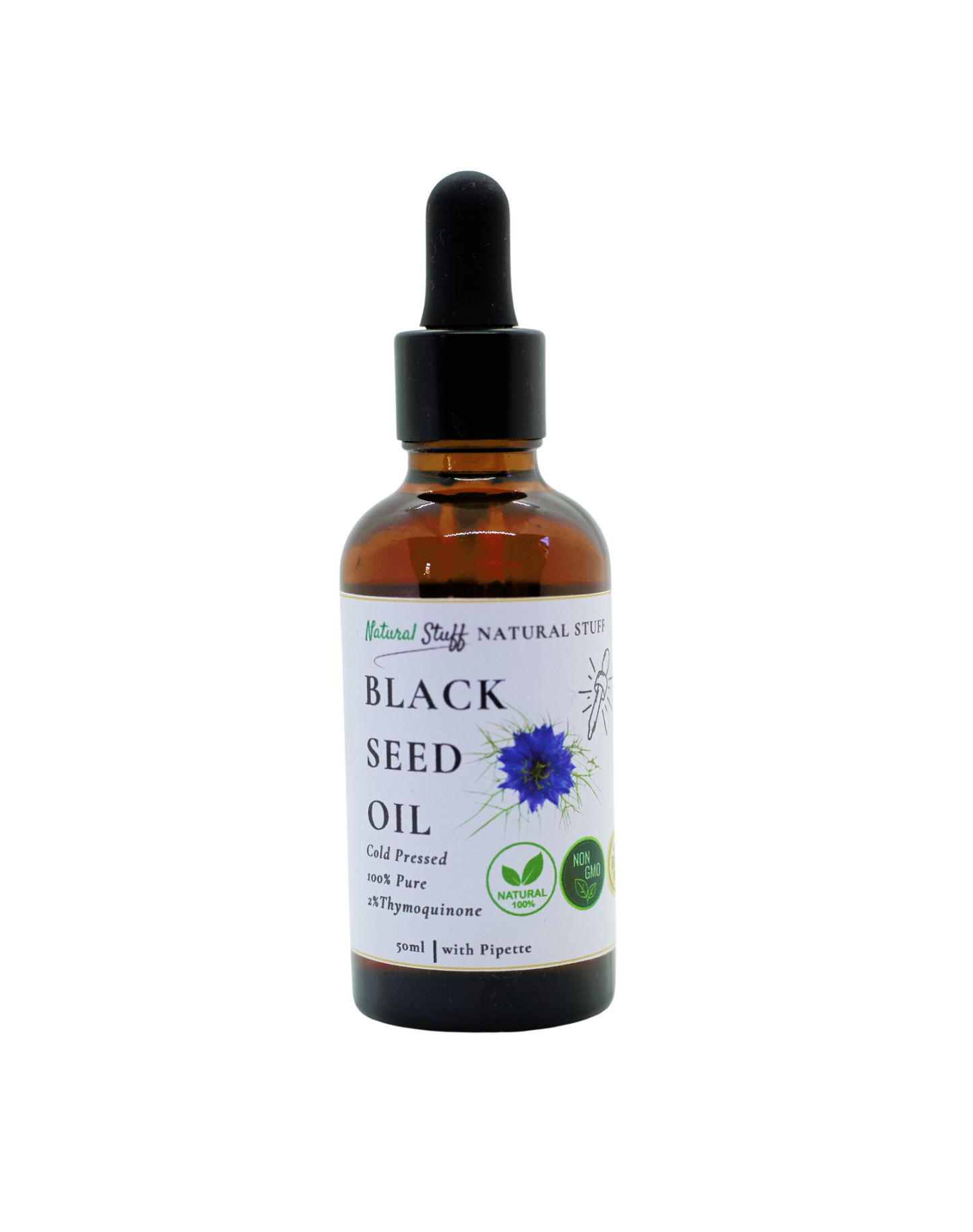 Natural Stuff Premium Black Seed Oil, 100% Natural, The Universal Remedy 50ml